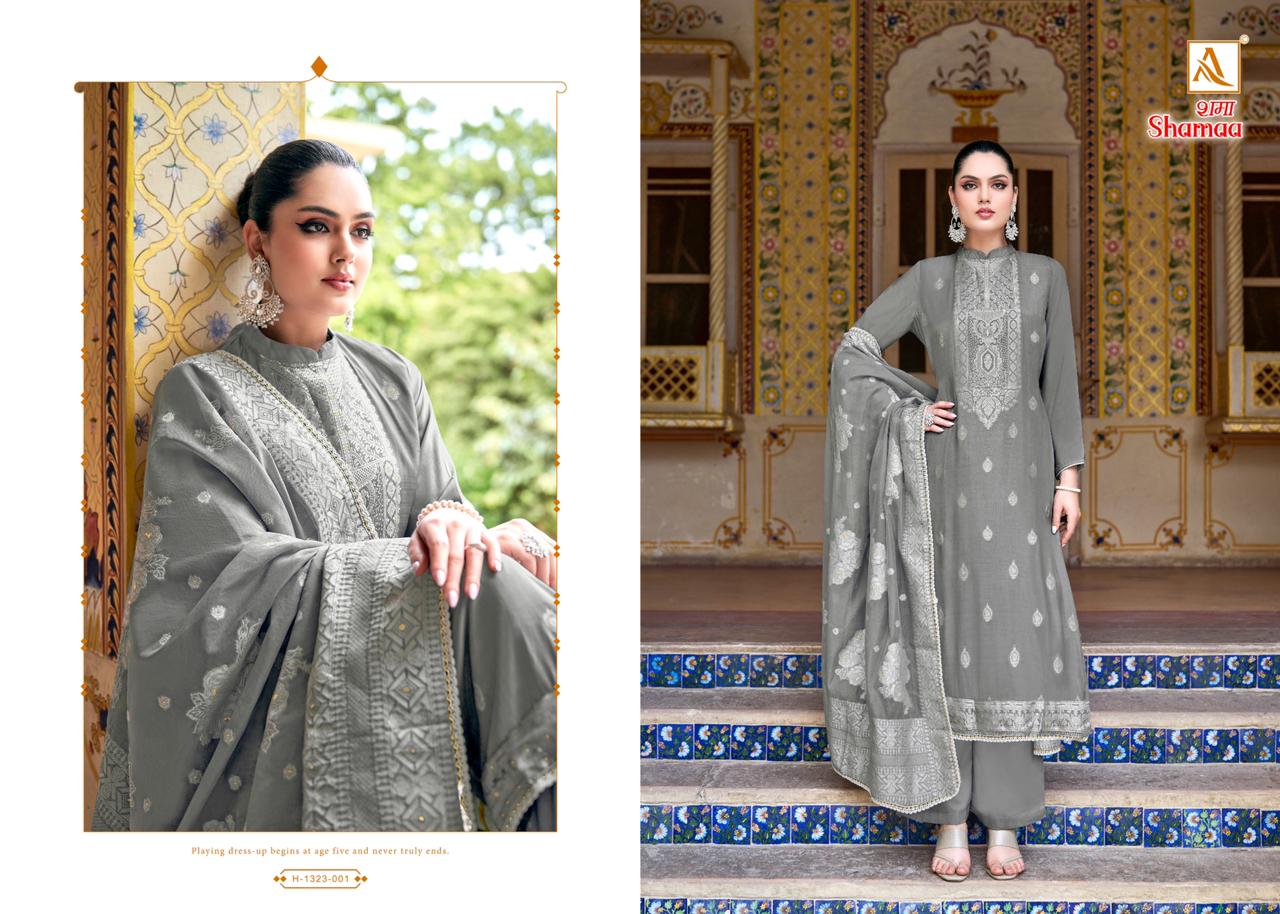 Shamaa Viscose Jacquard Deisgner Suit  Catalog